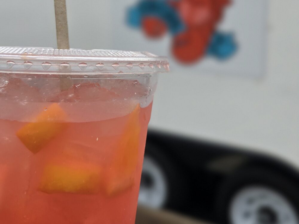 Fresh-made pink lemonade